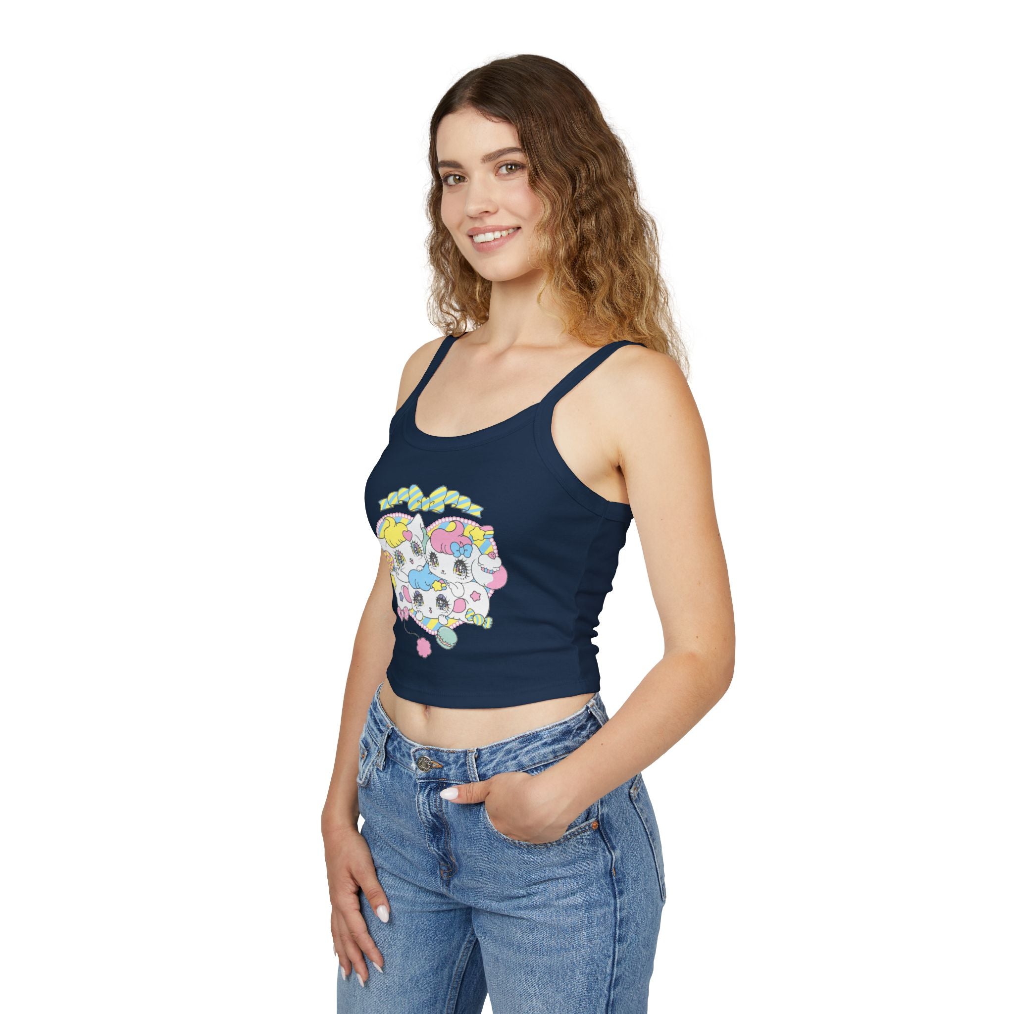 Pero Pero Spaghetti Strap Tank Top